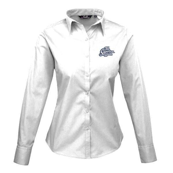 Long Sleeve Poplin Blouse Thumbnail